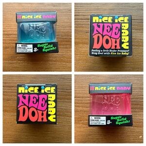 NeeDoh Nice Ice Baby Fidget Squish Toy - Set of 2